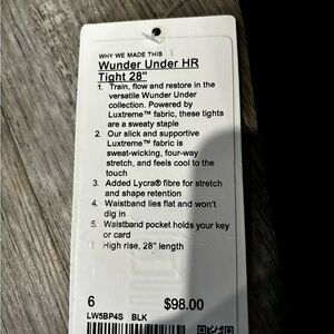 BRAND NEW LULU LEMON LEGGINGS WITH TAGS